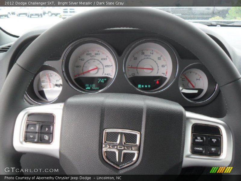 Bright Silver Metallic / Dark Slate Gray 2012 Dodge Challenger SXT