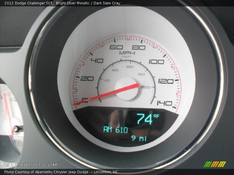 Bright Silver Metallic / Dark Slate Gray 2012 Dodge Challenger SXT