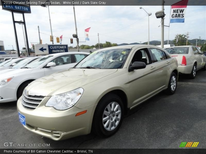 White Gold / Dark Slate Gray 2010 Chrysler Sebring Touring Sedan