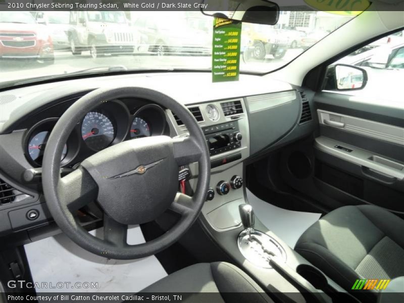 White Gold / Dark Slate Gray 2010 Chrysler Sebring Touring Sedan