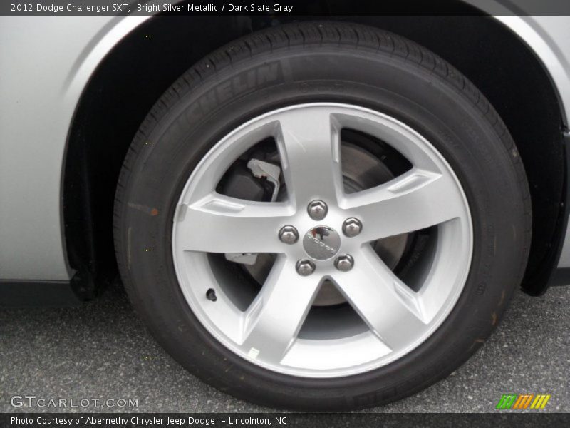Bright Silver Metallic / Dark Slate Gray 2012 Dodge Challenger SXT