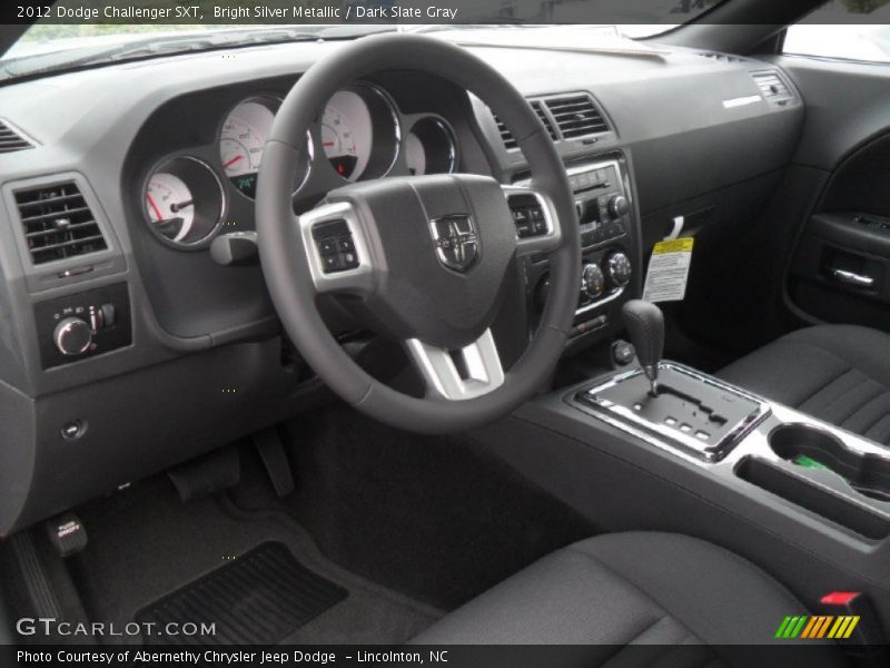 Bright Silver Metallic / Dark Slate Gray 2012 Dodge Challenger SXT