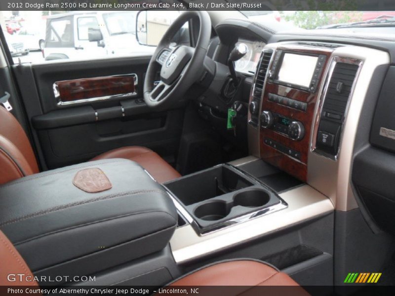 Black / Dark Slate/Russet 2012 Dodge Ram 2500 HD Laramie Longhorn Crew Cab 4x4