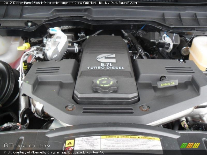  2012 Ram 2500 HD Laramie Longhorn Crew Cab 4x4 Engine - 6.7 Liter OHV 24-Valve Cummins VGT Turbo-Diesel Inline 6 Cylinder