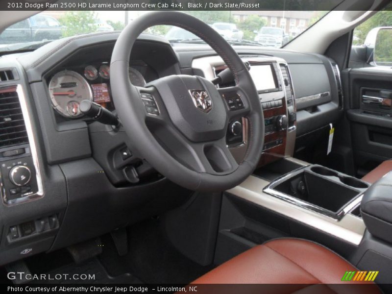  2012 Ram 2500 HD Laramie Longhorn Crew Cab 4x4 Dark Slate/Russet Interior