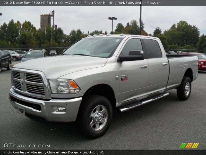 Bright Silver Metallic / Dark Slate/Medium Graystone 2012 Dodge Ram 2500 HD Big Horn Crew Cab 4x4