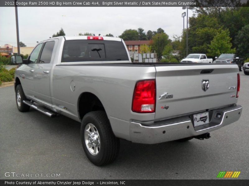 Bright Silver Metallic / Dark Slate/Medium Graystone 2012 Dodge Ram 2500 HD Big Horn Crew Cab 4x4