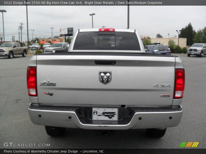 Bright Silver Metallic / Dark Slate/Medium Graystone 2012 Dodge Ram 2500 HD Big Horn Crew Cab 4x4