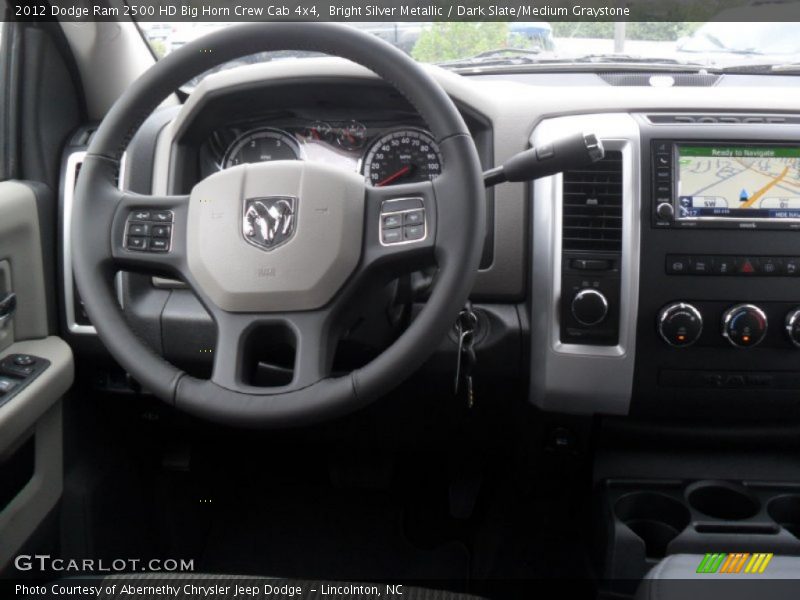 Bright Silver Metallic / Dark Slate/Medium Graystone 2012 Dodge Ram 2500 HD Big Horn Crew Cab 4x4