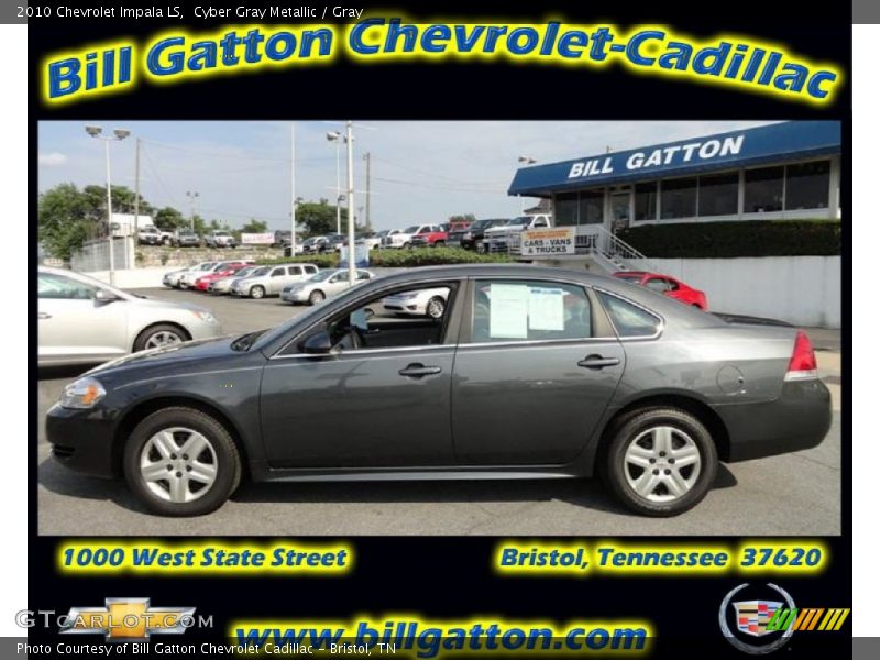Cyber Gray Metallic / Gray 2010 Chevrolet Impala LS