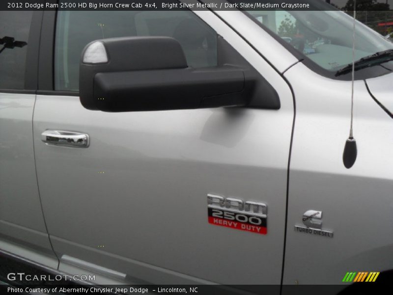 Bright Silver Metallic / Dark Slate/Medium Graystone 2012 Dodge Ram 2500 HD Big Horn Crew Cab 4x4