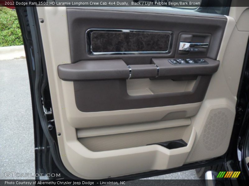 Black / Light Pebble Beige/Bark Brown 2012 Dodge Ram 3500 HD Laramie Longhorn Crew Cab 4x4 Dually