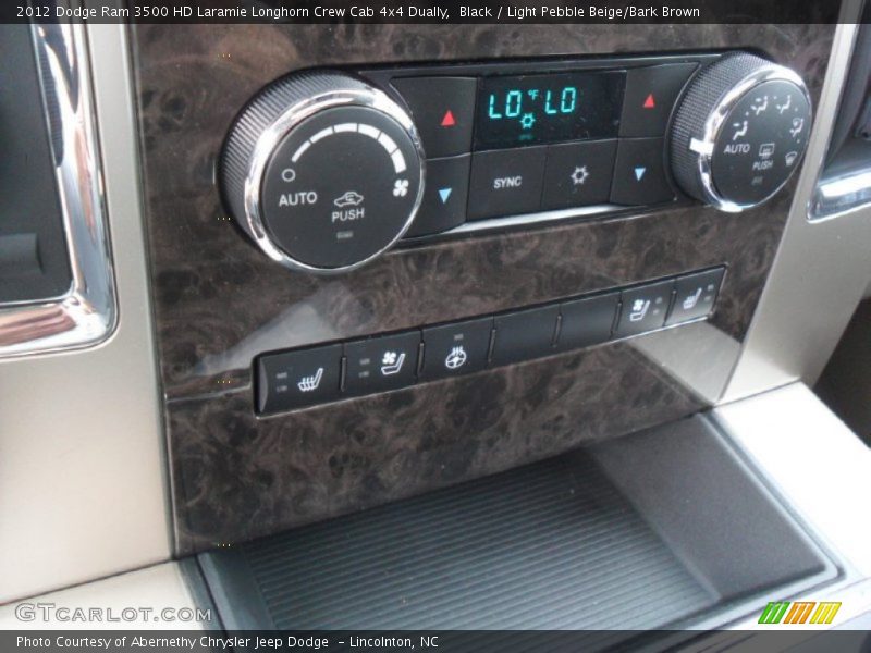 Black / Light Pebble Beige/Bark Brown 2012 Dodge Ram 3500 HD Laramie Longhorn Crew Cab 4x4 Dually