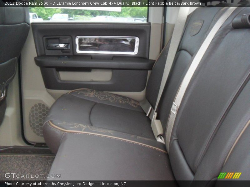 Black / Light Pebble Beige/Bark Brown 2012 Dodge Ram 3500 HD Laramie Longhorn Crew Cab 4x4 Dually