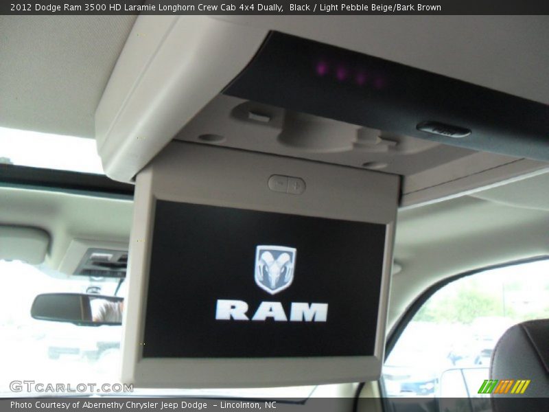 Black / Light Pebble Beige/Bark Brown 2012 Dodge Ram 3500 HD Laramie Longhorn Crew Cab 4x4 Dually