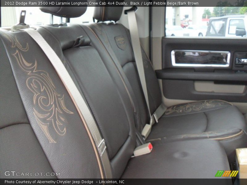 Black / Light Pebble Beige/Bark Brown 2012 Dodge Ram 3500 HD Laramie Longhorn Crew Cab 4x4 Dually