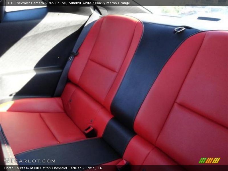 Summit White / Black/Inferno Orange 2010 Chevrolet Camaro SS/RS Coupe
