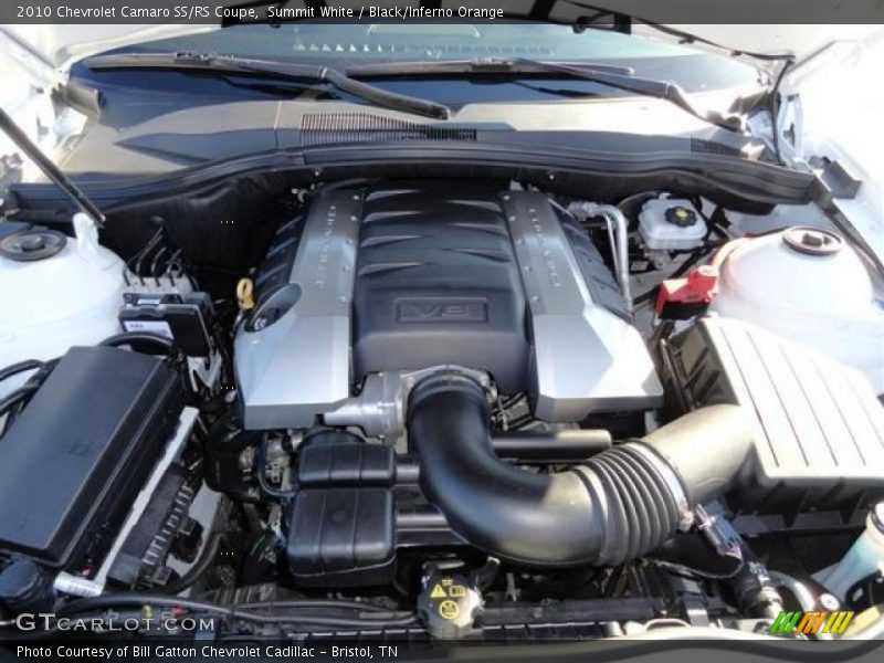 Summit White / Black/Inferno Orange 2010 Chevrolet Camaro SS/RS Coupe