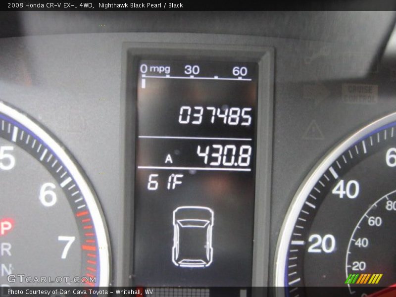 Nighthawk Black Pearl / Black 2008 Honda CR-V EX-L 4WD