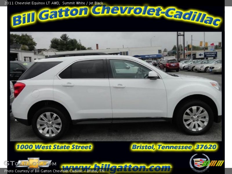Summit White / Jet Black 2011 Chevrolet Equinox LT AWD