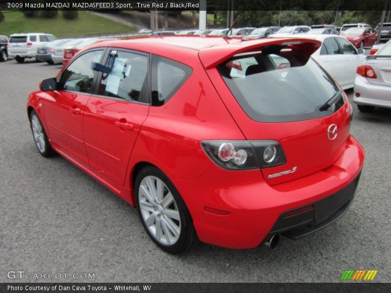 True Red / Black/Red 2009 Mazda MAZDA3 MAZDASPEED3 Sport