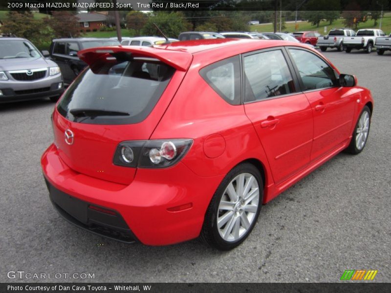 True Red / Black/Red 2009 Mazda MAZDA3 MAZDASPEED3 Sport