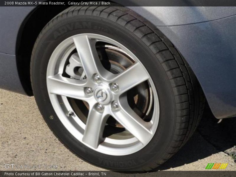 Galaxy Gray Mica / Black 2008 Mazda MX-5 Miata Roadster