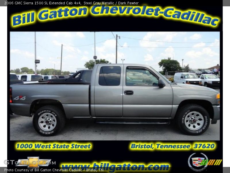 Steel Gray Metallic / Dark Pewter 2006 GMC Sierra 1500 SL Extended Cab 4x4