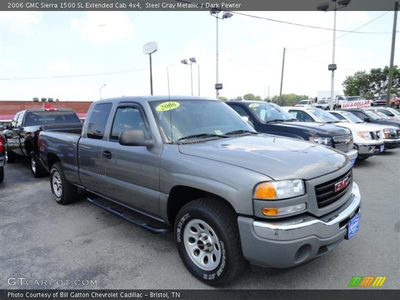 Steel Gray Metallic / Dark Pewter 2006 GMC Sierra 1500 SL Extended Cab 4x4
