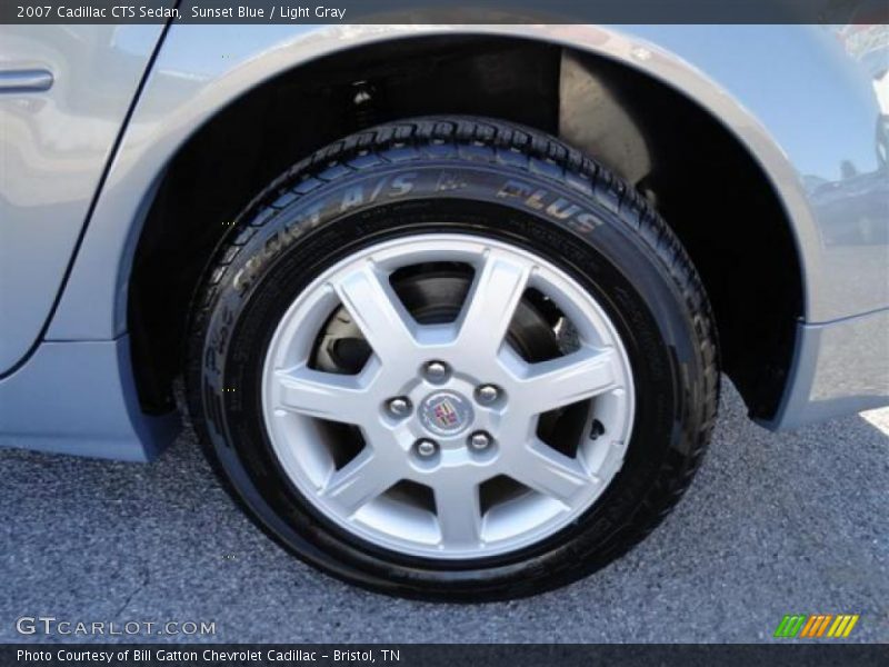 Sunset Blue / Light Gray 2007 Cadillac CTS Sedan