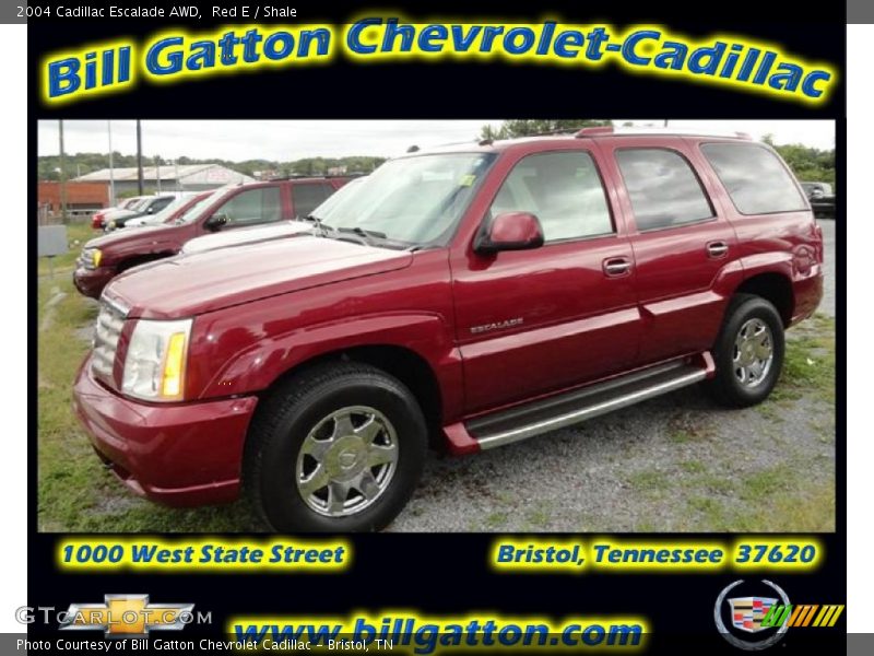 Red E / Shale 2004 Cadillac Escalade AWD