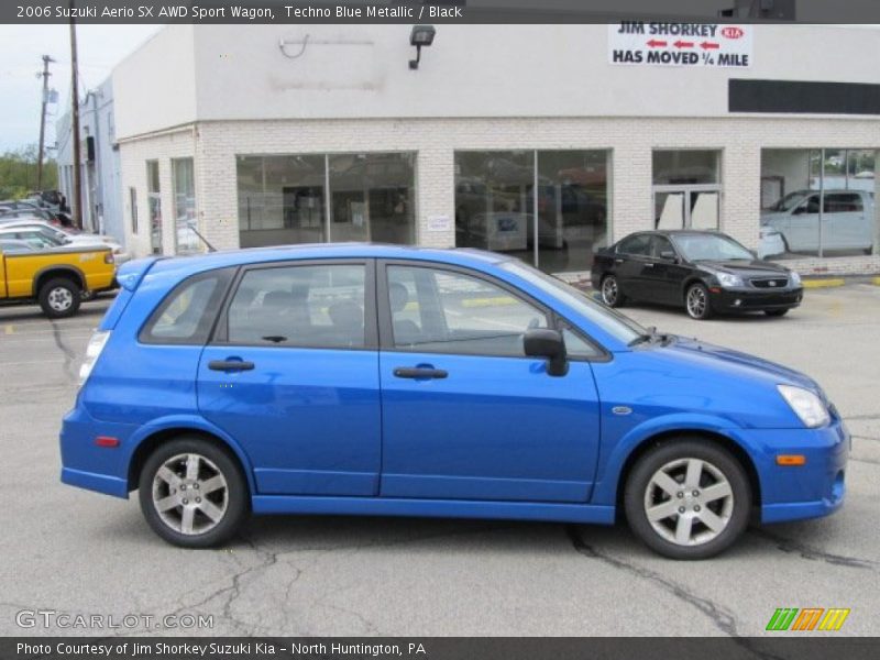 Techno Blue Metallic / Black 2006 Suzuki Aerio SX AWD Sport Wagon