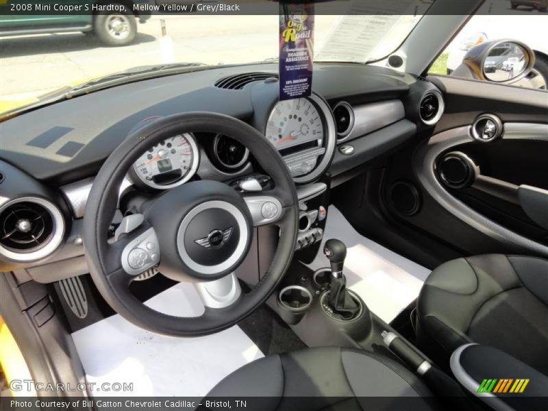Mellow Yellow / Grey/Black 2008 Mini Cooper S Hardtop