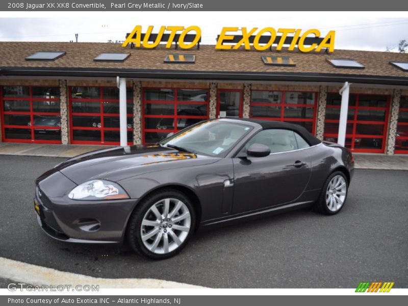 Pearl Grey Metallic / Ivory/Slate 2008 Jaguar XK XK8 Convertible