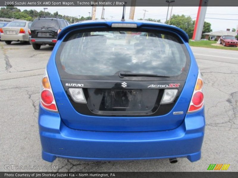 Techno Blue Metallic / Black 2006 Suzuki Aerio SX AWD Sport Wagon