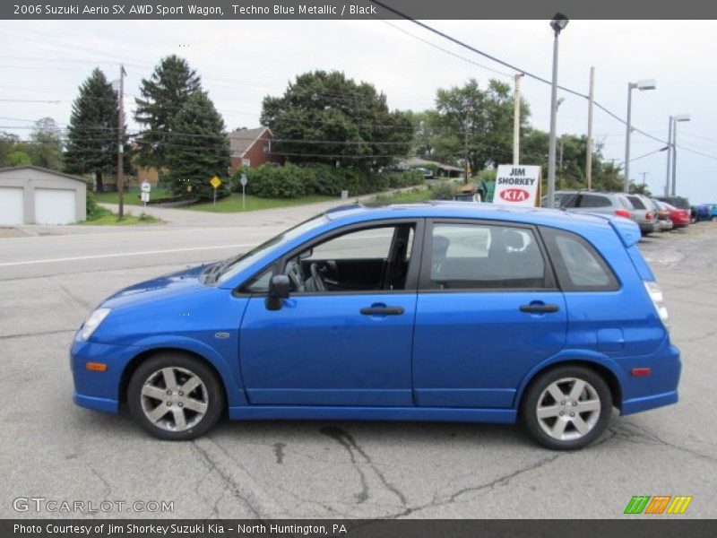 Techno Blue Metallic / Black 2006 Suzuki Aerio SX AWD Sport Wagon