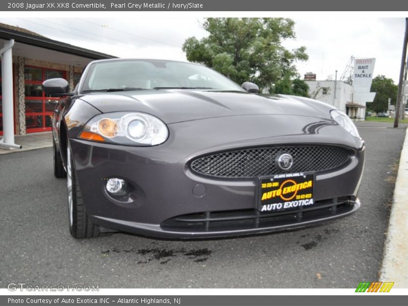 Pearl Grey Metallic / Ivory/Slate 2008 Jaguar XK XK8 Convertible