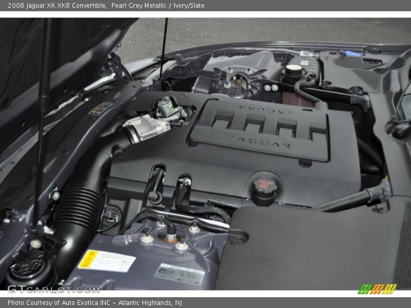 Pearl Grey Metallic / Ivory/Slate 2008 Jaguar XK XK8 Convertible