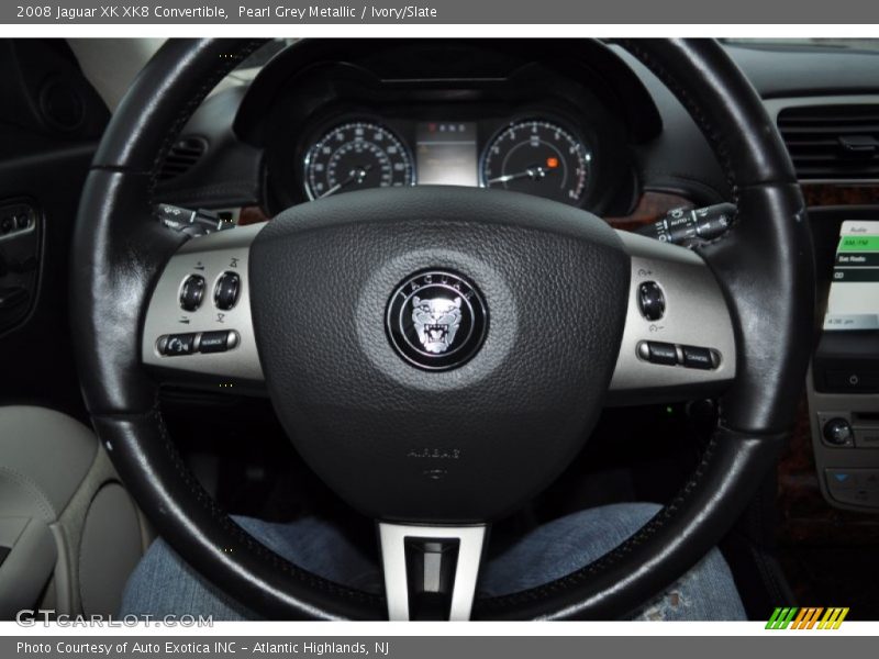 Pearl Grey Metallic / Ivory/Slate 2008 Jaguar XK XK8 Convertible
