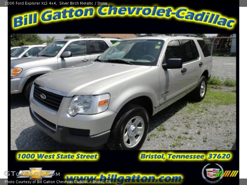 Silver Birch Metallic / Stone 2006 Ford Explorer XLS 4x4