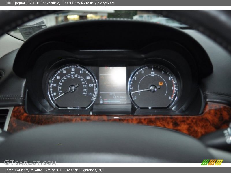 Pearl Grey Metallic / Ivory/Slate 2008 Jaguar XK XK8 Convertible