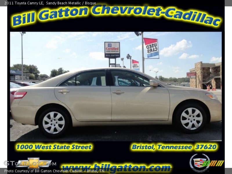 Sandy Beach Metallic / Bisque 2011 Toyota Camry LE