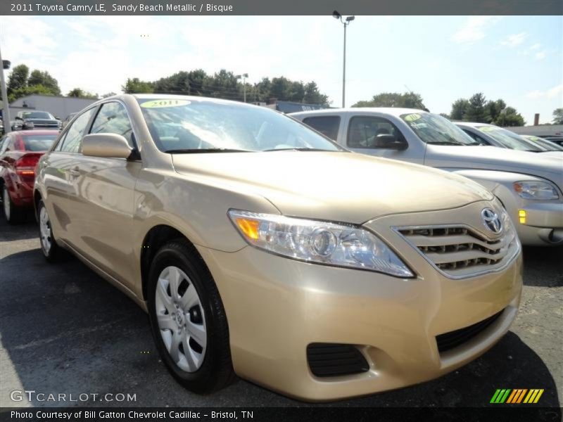 Sandy Beach Metallic / Bisque 2011 Toyota Camry LE