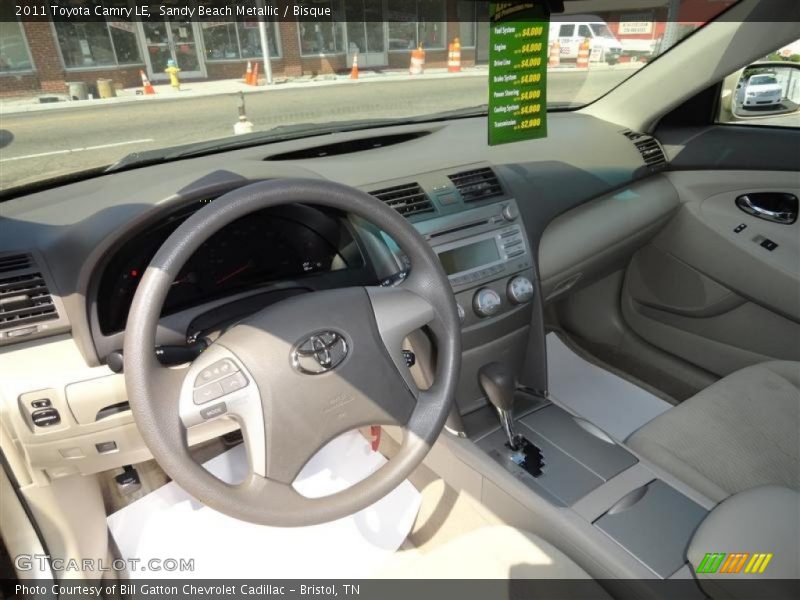 Sandy Beach Metallic / Bisque 2011 Toyota Camry LE