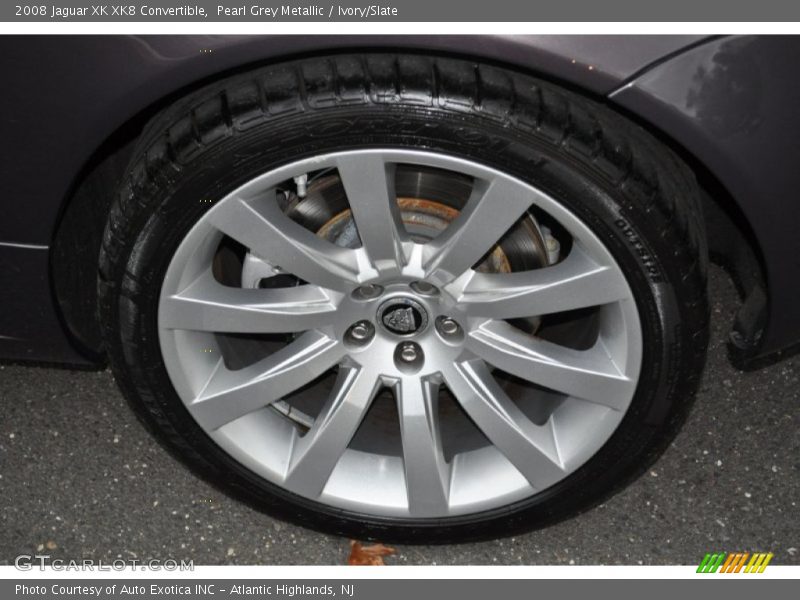 Pearl Grey Metallic / Ivory/Slate 2008 Jaguar XK XK8 Convertible