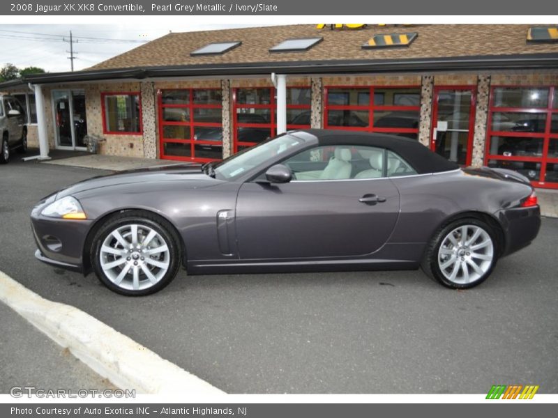 Pearl Grey Metallic / Ivory/Slate 2008 Jaguar XK XK8 Convertible