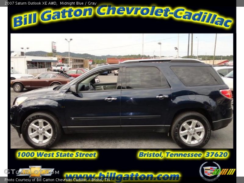 Midnight Blue / Gray 2007 Saturn Outlook XE AWD