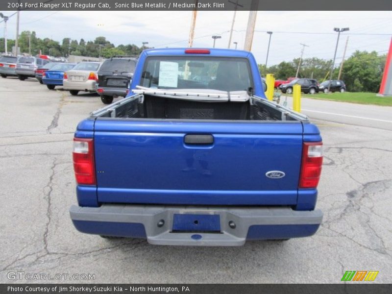 Sonic Blue Metallic / Medium Dark Flint 2004 Ford Ranger XLT Regular Cab
