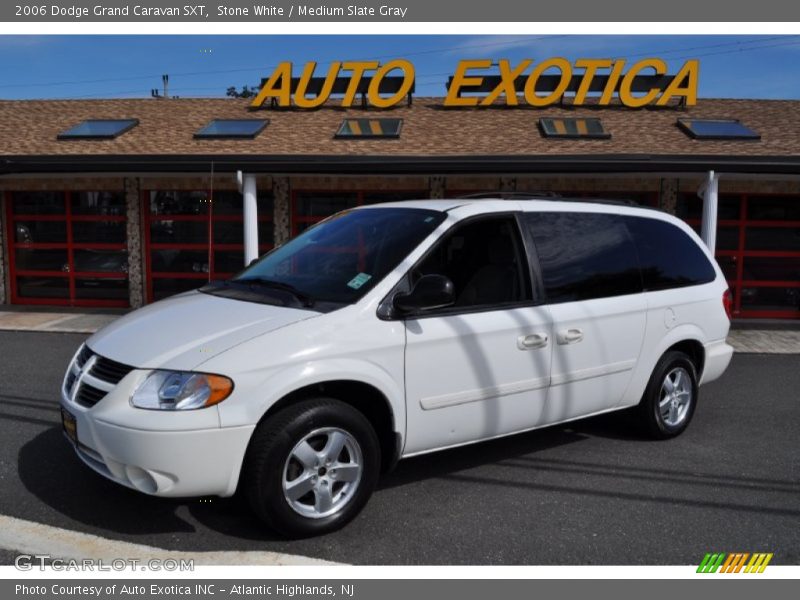 Stone White / Medium Slate Gray 2006 Dodge Grand Caravan SXT