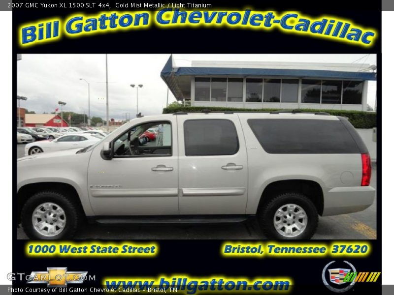 Gold Mist Metallic / Light Titanium 2007 GMC Yukon XL 1500 SLT 4x4